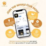 Free Surprise Gift + Free Honey Osmanthus Green Tea on Signup to The Whale Tea SG App