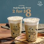 2x Hojicha Jelly Frost for $8 at Milksha