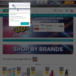 2 for 30% off, Mix & Match on Watsons-Exclusive Brands at Watsons
