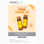 Free Bottle of Tense Up from FANCL (Collect In-Store)