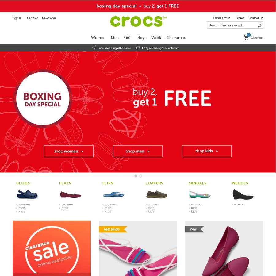 crocs buy 2 get 1 free