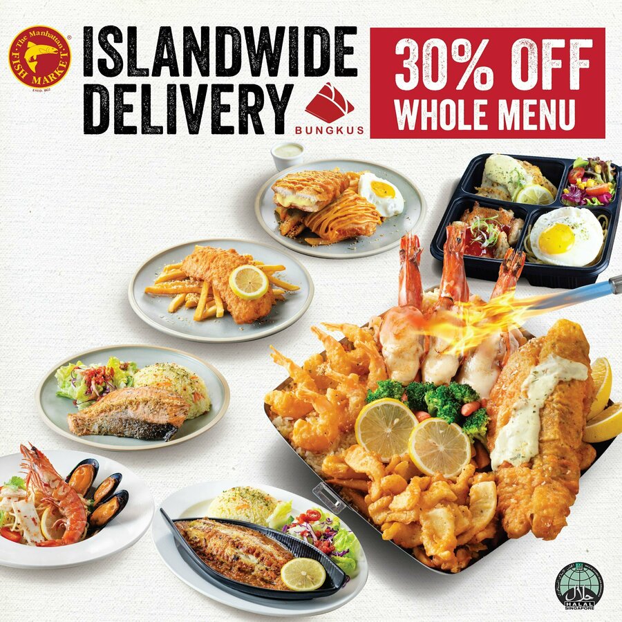 30 off Entire Menu at Manhattan FISH MARKET CheapCheapLah