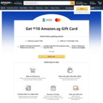 Bonus $10 Gift Card When You Spend $100 at Amazon SG (Standard Chartered Cards, Mastercard)
