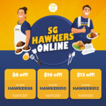 $8 off ($40 Min Spend), $10 off ($50 Min Spend) or $12 off ($60 Min Spend) Hawkers at WhyQ