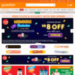 $8 off ($80 Min Spend) Sitewide at Guardian [UOB Cards]