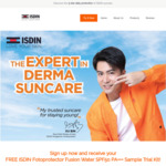 Free ISDIN Fotoprotector Fusion Water SPF50 PA+++ Sample Trial Kit Delivered from ISDIN