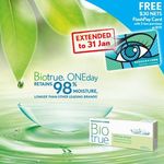 Purchase 2x Boxes of Biotrue ONEday Contact Lenses and Receive a Free $30 NETS FlashPay Card (Participating Outlets)