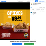 4pcs Tenders and Chicken for $9.90 (U.P. $21.10) at Texas Chicken