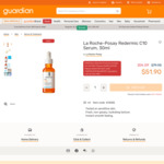 La Roche-Posay Redermic C10 Serum, 30ml for $51.90 (35% off) at Guardian