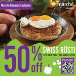 50% off Swiss Rosti at Marché Mövenpick (Weekdays, 3-6pm Daily)