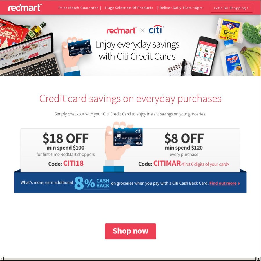 Redmart new hot sale customer promo