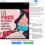 Free Lychee Softee with Any Purchase at 7-Eleven