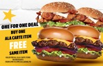 1 for 1 Ala Carte Items at Carl's Jr (Weekdays, 2pm to 5pm, Jurong Point)