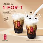 1 for 1 Large Brown Sugar Fresh Milk with Pearls at Gong Cha