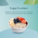 Free Acai Bowls, Saturday & Sunday (5/11 & 6/11) @ Laurier at Bugis Junction Level 1