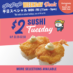 $2 Selected Range of Sushi (U.P. $2.20-$2.50) at Sushi-GO [Tuesdays, 11am to 5pm, AMK Hub]
