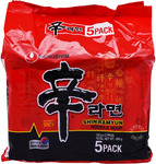 2x Nongshim Shin Ramyun Instant Noodles 5 Pack (Spicy) for $5.30 at FairPrice On