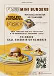 Free Mini Grilled Fish/Chicken Burger from Meme Bistro Bar (Pre-Order Required)