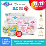 85 Pods 5-In-1 Laundry Capsules + Free Dishwashing Liquid $10.90 + $1.99 Delivery @ DGM Mall Via Qoo10