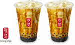 1 for 1 Gong Cha Brown Sugar Fresh Milk with Pearl at $4.60 via Fave