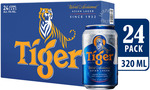 Tiger Lager Beer 24 x 320ml Carton for $34.90 (U.P. $53.50) at FairPrice