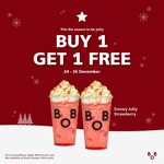 1 for 1 Snowy Jolly Strawberry at Bober Tea