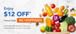 $12 off $60 Spend @ FairPrice (New Customers)