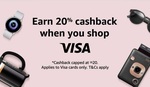 20% Cashback (Max $20) with Visa Debit/Credit Cards at Amazon SG