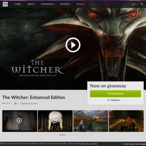 Pc Free The Witcher Enhanced Edition Gog Cheapcheaplah