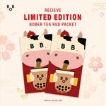 Free Set of Limited Edition Red Packets with Any Purchase at Bober Tea (Plus 10% off Bill with Red Packets)