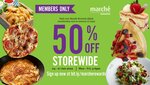 50% off Storewide at Marché Mövenpick (Weekdays, 3pm to 6pm, Marche Rewards Members)