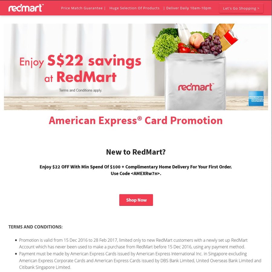 redmart new user promo