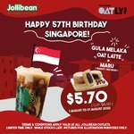 Gula Melaka Oat Latte & Maru for $5.70 (U.P. $6.50) at Jollibean