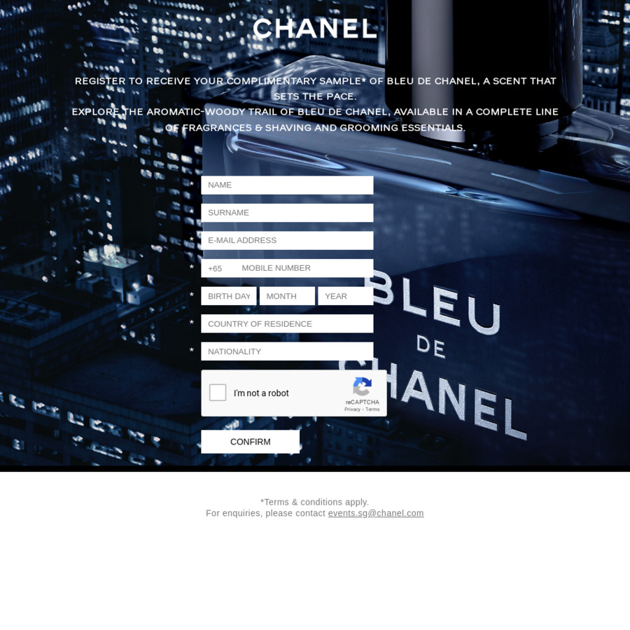 Free Sample of Bleu De Chanel Perfume @ Chanel Vivocity (Collect In-Store) - CheapCheapLah Free Sample of Bleu De Chanel Perfume @ Chanel Vivocity (Collect In-Store) - CheapCheapLah