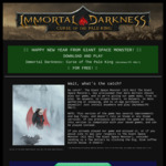 [PC] Free: Immortal Darkness: Curse of the Pale King (U.P. $8.50) @ ImmortalDarkness.com