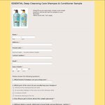 Free Essential Deep Cleansing Care Shampoo & Conditioner Sample