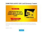 Win a Gift Card Worth $1000 from PAK'nSAVE