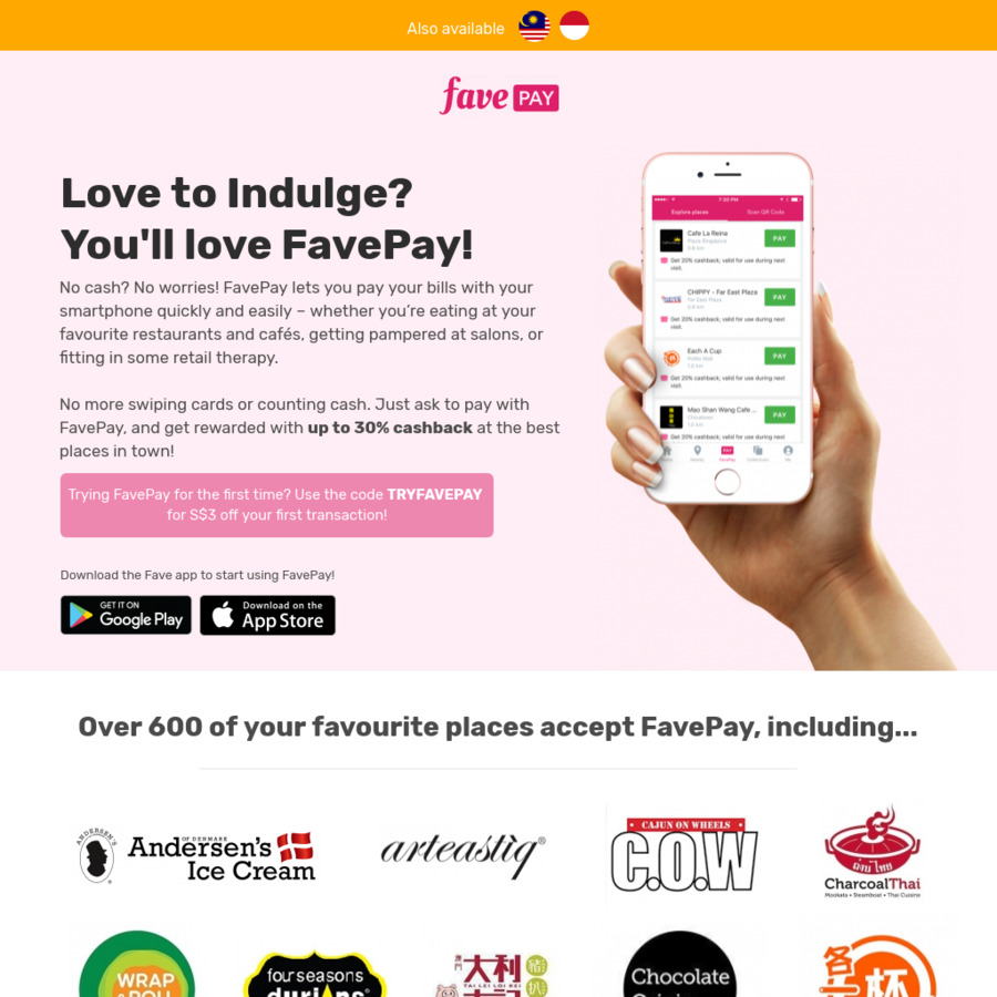 favepay new user promo code