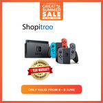 Nintendo Switch Console for $386.60 (or $376.60 with Citibank Cards) Delivered from Shopitree via Shopee