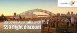 $50 off Flights to Australia at CheapTickets