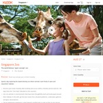 $27/Ticket for Singapore Zoo Admission via Klook (Min 2 Tickets)