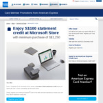 Spend $1250 or more, Get $100 Statement Credit @ Microsoft (American Express)