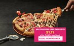 $14.27 Cashback on $15.38 Large Extra Cheese Pizza at Domino's via Fave (New Customers)