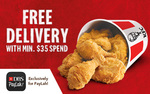 Free Delivery ($35 Min Spend) at KFC [DBS PayLah! Payments]