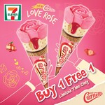 1 for 1 Cornetto Love Rose Strawberry Cheesecake at 7-Eleven