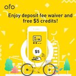 ofo Bikes - $0 Deposit (Was $39 Deposit) + Free $5 Credit