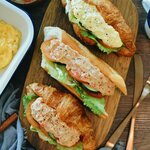 2x Sandwiches (Seafood D'sire or Egg D'vine) for $10.90 at Delifrance