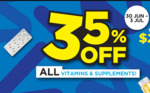 35% off All Vitamins & Supplements at Watsons