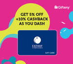 5% off + 10% Cashback on Cathay Cineplexes Gift Cards at Giftany (Singtel Dash)