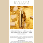 Free 5pc Anti-Ageing Trial Kit from EVE LOM (Collect at escentials Paragon)